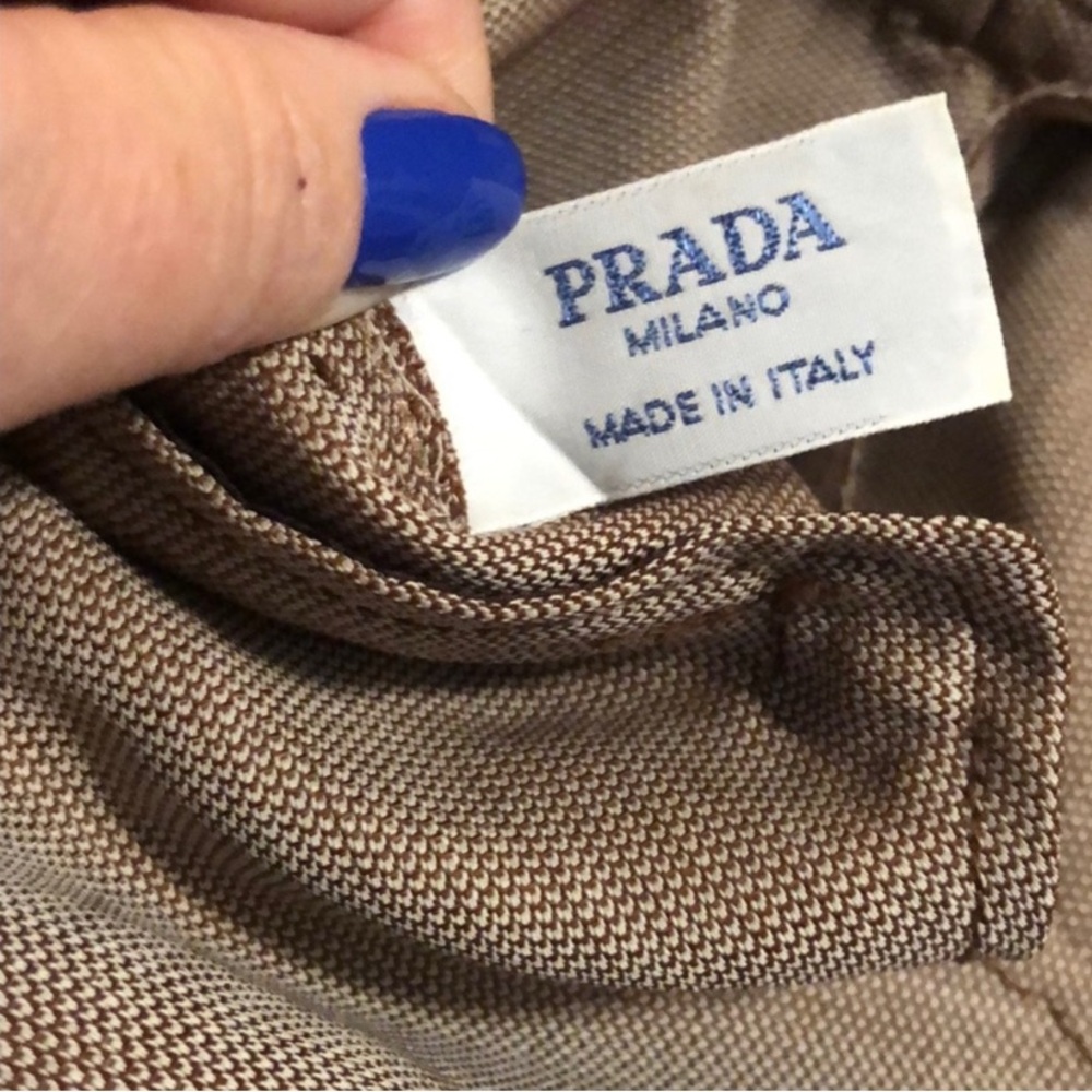 Vintage Prada Brown Wide Leg Pants